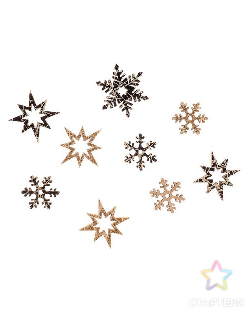 Новогодний  декор с подсветкой "Снежинка"8х12.5 см, набор арт. СМЛ-172338-1-СМЛ0006249795 3