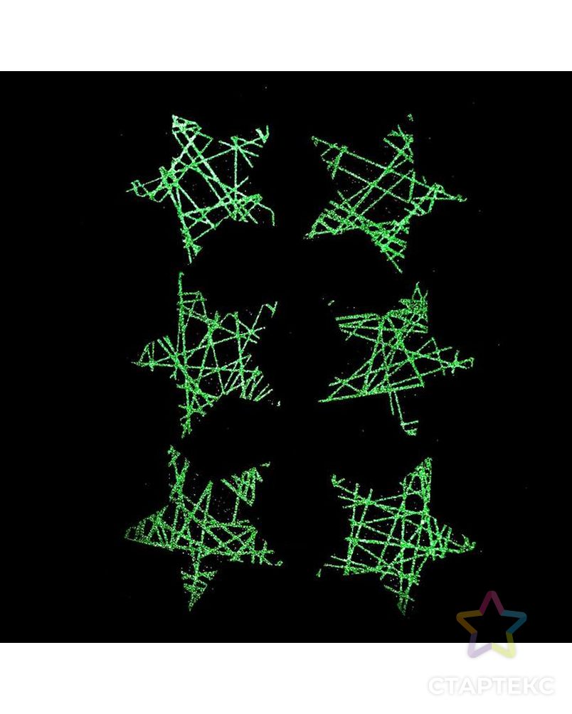 Набор декоративных прищепок с подсветкой "Звезды"12х8, набор 6 шт арт. СМЛ-168240-1-СМЛ0006249800 3