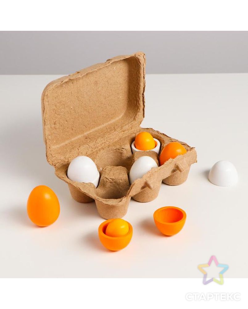 Детский игровой набор "Яйца" 16,2х11х5 см арт. СМЛ-146093-1-СМЛ0006250626 2