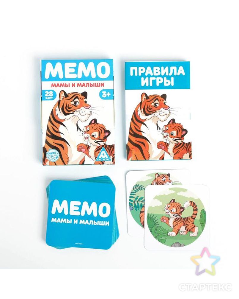 Развивающая игра «Мемо. Мамы и малыши», 3+ арт. СМЛ-229323-1-СМЛ0006254615 2