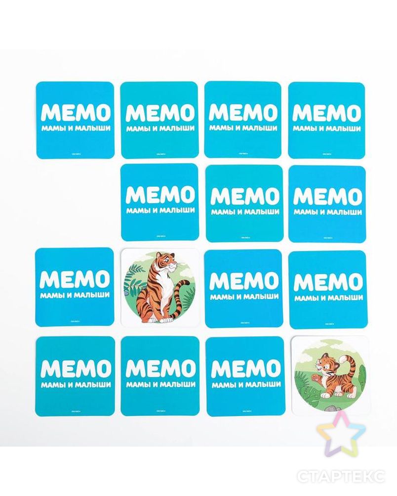 Развивающая игра «Мемо. Мамы и малыши», 3+ арт. СМЛ-229323-1-СМЛ0006254615 5