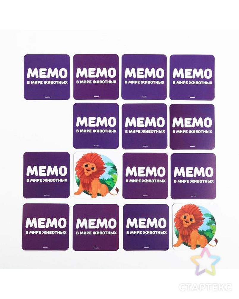 Развивающая игра «Мемо. В мире животных», 3+ арт. СМЛ-229324-1-СМЛ0006254616 5