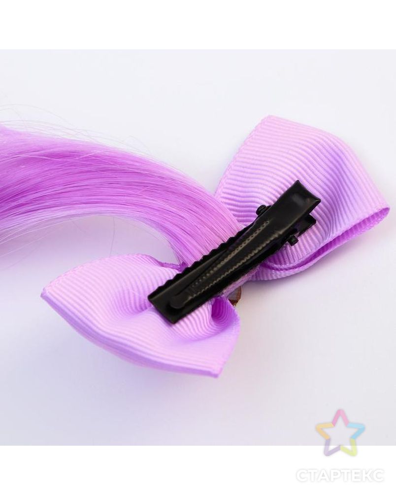 Прядь для волос бант со стразой, градиент фиолетовый, WINX арт. СМЛ-156397-1-СМЛ0006259411 4