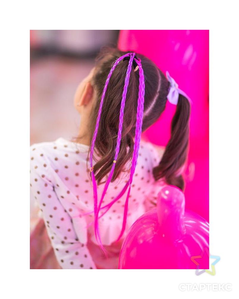 Косички для волос на резинке, розовый, WINX арт. СМЛ-157192-1-СМЛ0006259425