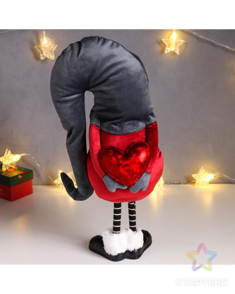 Кукла интерьерная "Дед Мороз в бордовом кафтане, в сером колпаке со снежинками" 42х13х18 см   626011 арт. СМЛ-168841-1-СМЛ0006260118 3