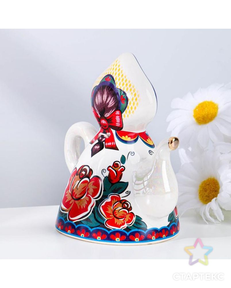 Колокольчик Кукла на чайнике, 10 см, микс арт. СМЛ-192418-1-СМЛ0006385387 2