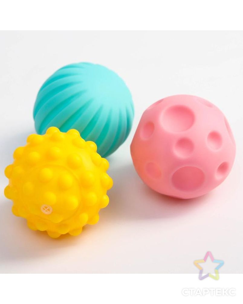 Подарочный набор развивающих мячиков "Единорог" 3 шт. арт. СМЛ-161021-1-СМЛ0006579819 2