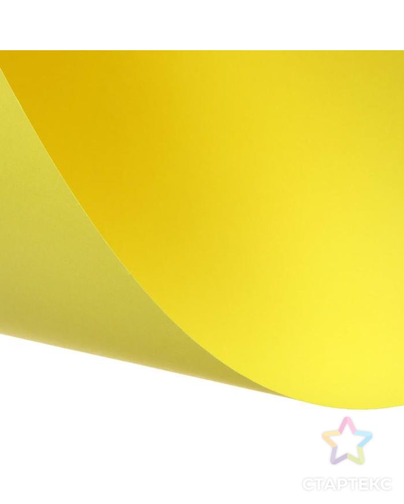 Картон цветной тонированный А2, 200 г/м2, жёлтый арт. СМЛ-185716-1-СМЛ0006580649 2