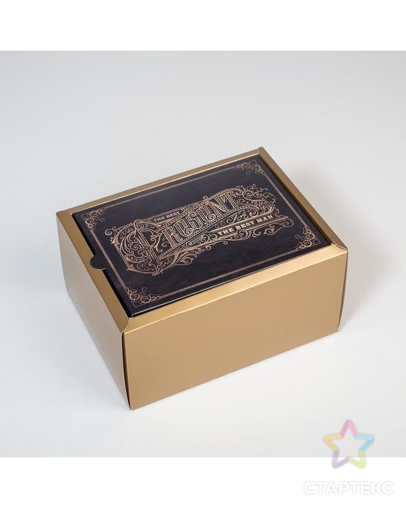 Коробка складная «Джентельмен»,  20 × 15 × 10 см арт. СМЛ-148598-1-СМЛ0006582037 3