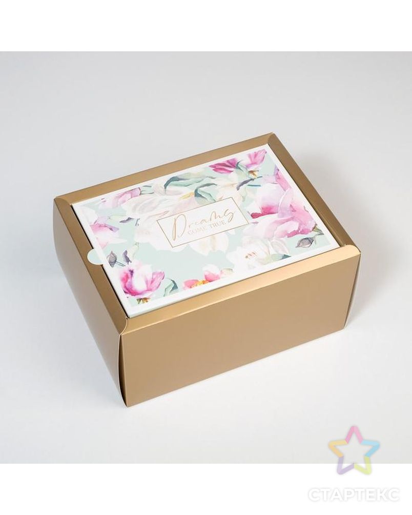 Коробка складная «Цветочная»,  20 × 15 × 10 см арт. СМЛ-148599-1-СМЛ0006582038 2