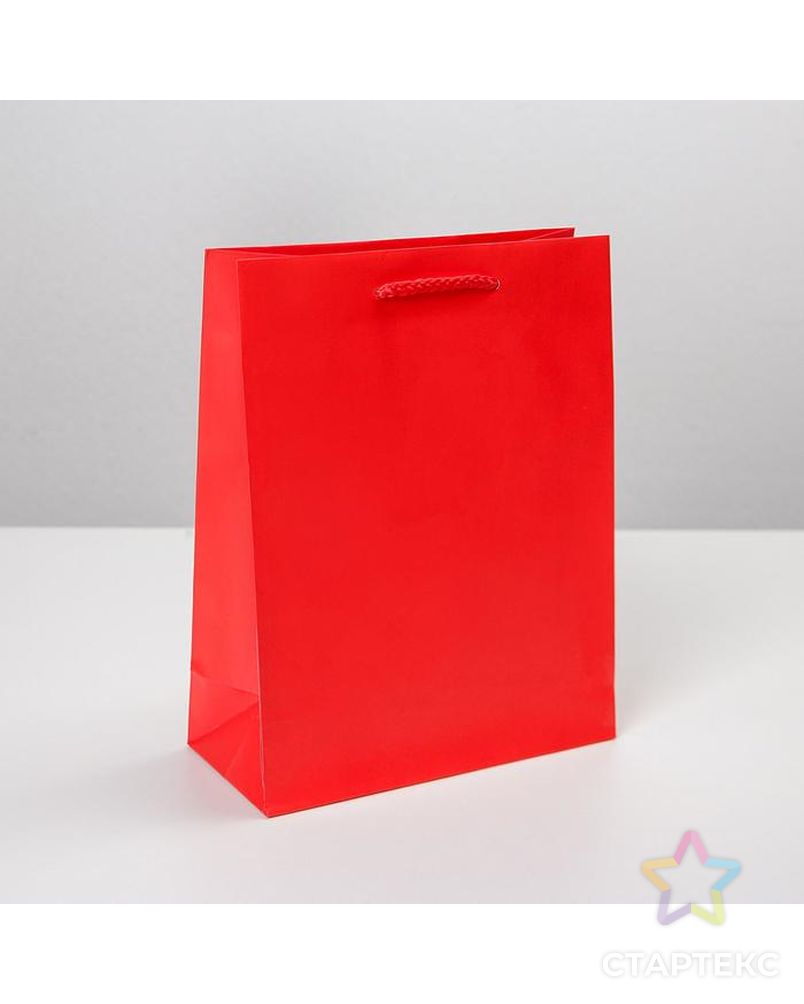 Пакет ламинированный «Красный», MS 18 х 23 х 8 см арт. СМЛ-162155-1-СМЛ0006582785 1