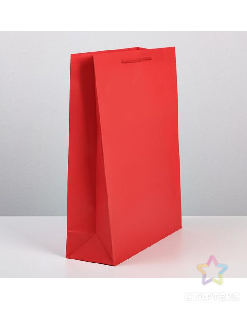 Пакет ламинированный «Красный», L 31 х 40 х 11,5 см арт. СМЛ-159823-1-СМЛ0006582787 2