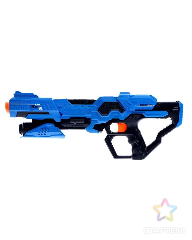 Бластер Frantic, стреляет мягкими пулями, в комплекте с мишенью, цвет синий арт. СМЛ-166538-1-СМЛ0006623295 2