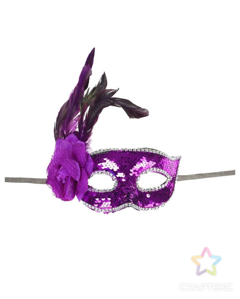 Карнавальная маска "Венеция", цвета МИКС арт. СМЛ-150412-1-СМЛ0006634020 1