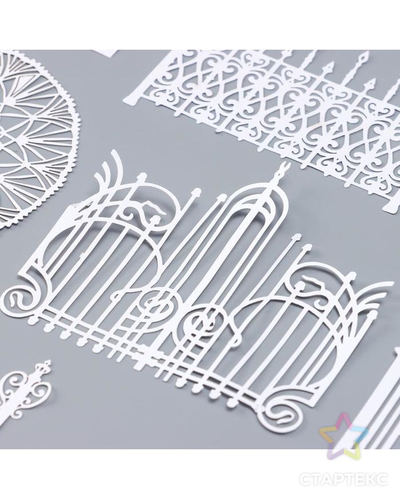 Декор для творчества бумажный "Ворота и окна" набор 10 шт 10х10 см арт. СМЛ-209593-1-СМЛ0006707511 3