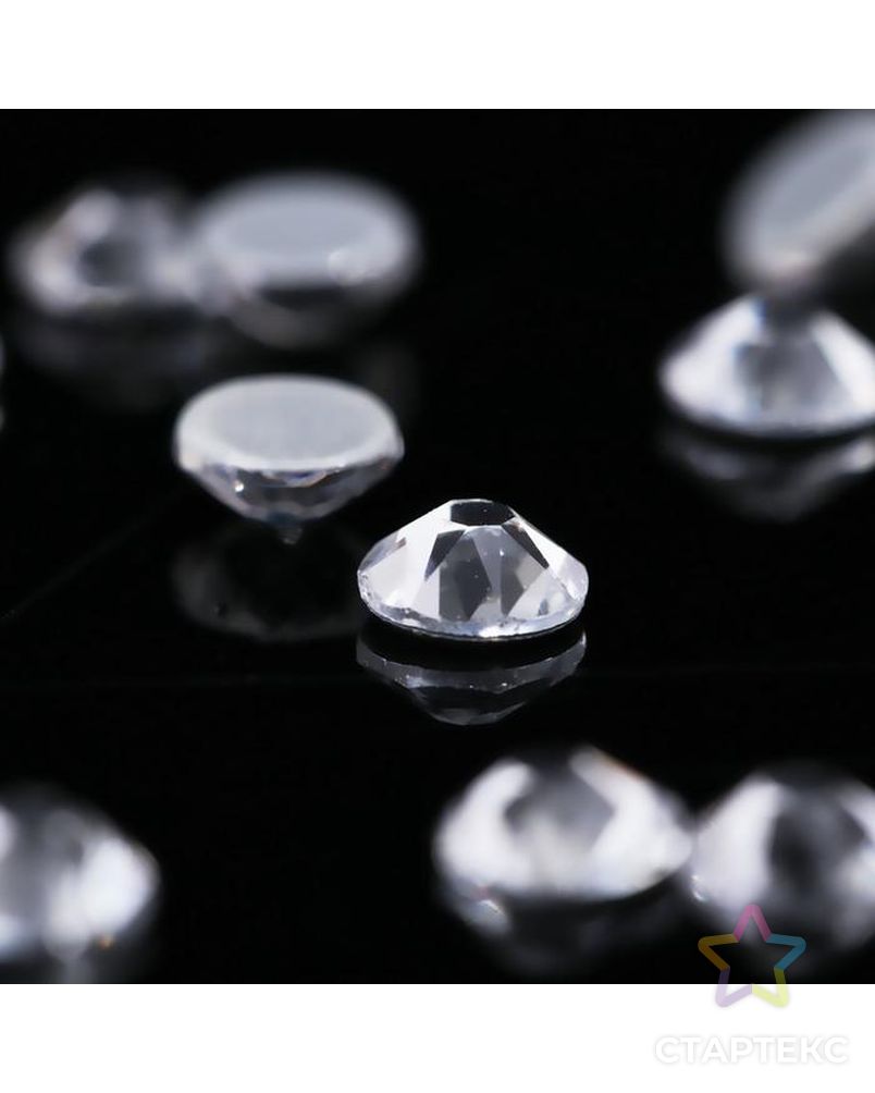 Стразы термоклеевые Xirius, 8+8 граней, d = 3,8-4 мм, 100 шт, цвет Crystal, HF16-01.100 арт. СМЛ-217764-1-СМЛ0006709854