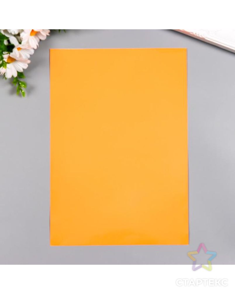 Наклейка флуоресцентная светящаяся формат "Оранжевый" формат А4 арт. СМЛ-185748-1-СМЛ0006757356 1