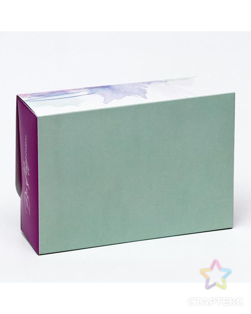 Подарочная коробка сборная с окном "Весенние краски",  16,5 х 11, 5 х 5 см арт. СМЛ-144194-1-СМЛ0006769812 3