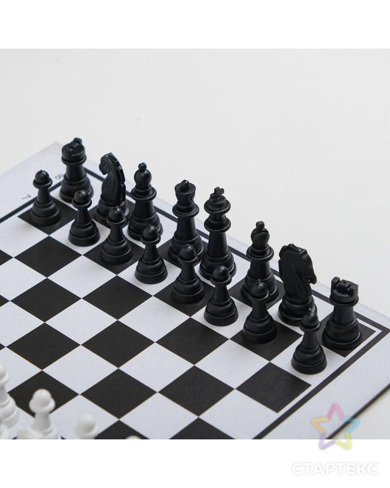 Настольная игра "Шашки-Нарды-Шахматы", поле 21.7х18.5, d=1.3 см арт. СМЛ-144277-1-СМЛ0006771713 2