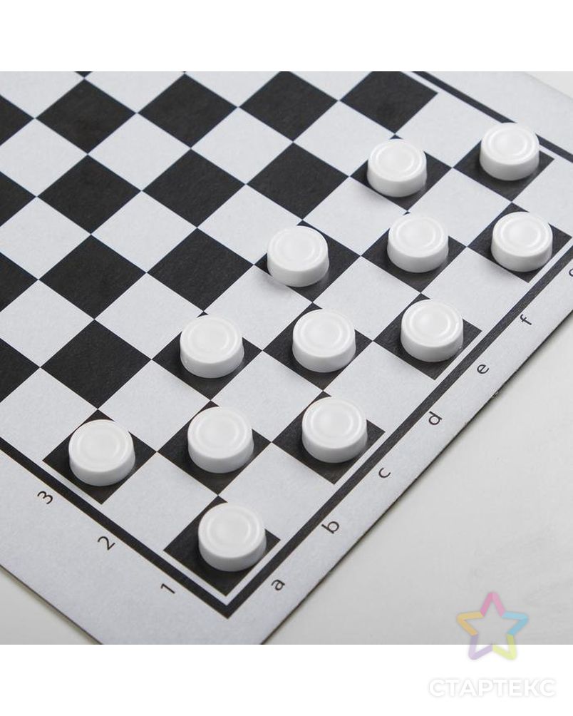 Настольная игра "Шашки-Нарды-Шахматы", поле 21.7х18.5, d=1.3 см арт. СМЛ-144277-1-СМЛ0006771713 3