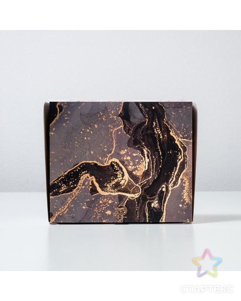 Коробочка для кондитерских изделий  «Мрамор», 17 × 20 × 6 см арт. СМЛ-149648-1-СМЛ0006772450 2