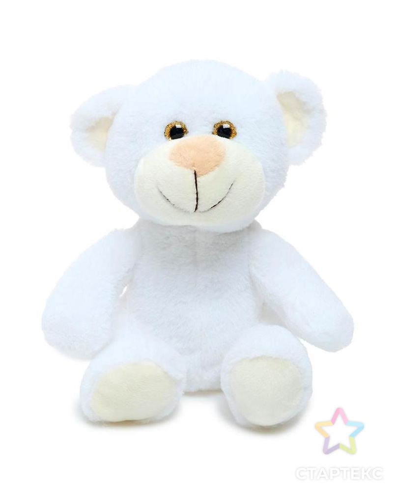 Мягкая игрушка "Медвеженок Сильвестр " цвет белый, 20 см 0913820 арт. СМЛ-146195-1-СМЛ0006776292 1