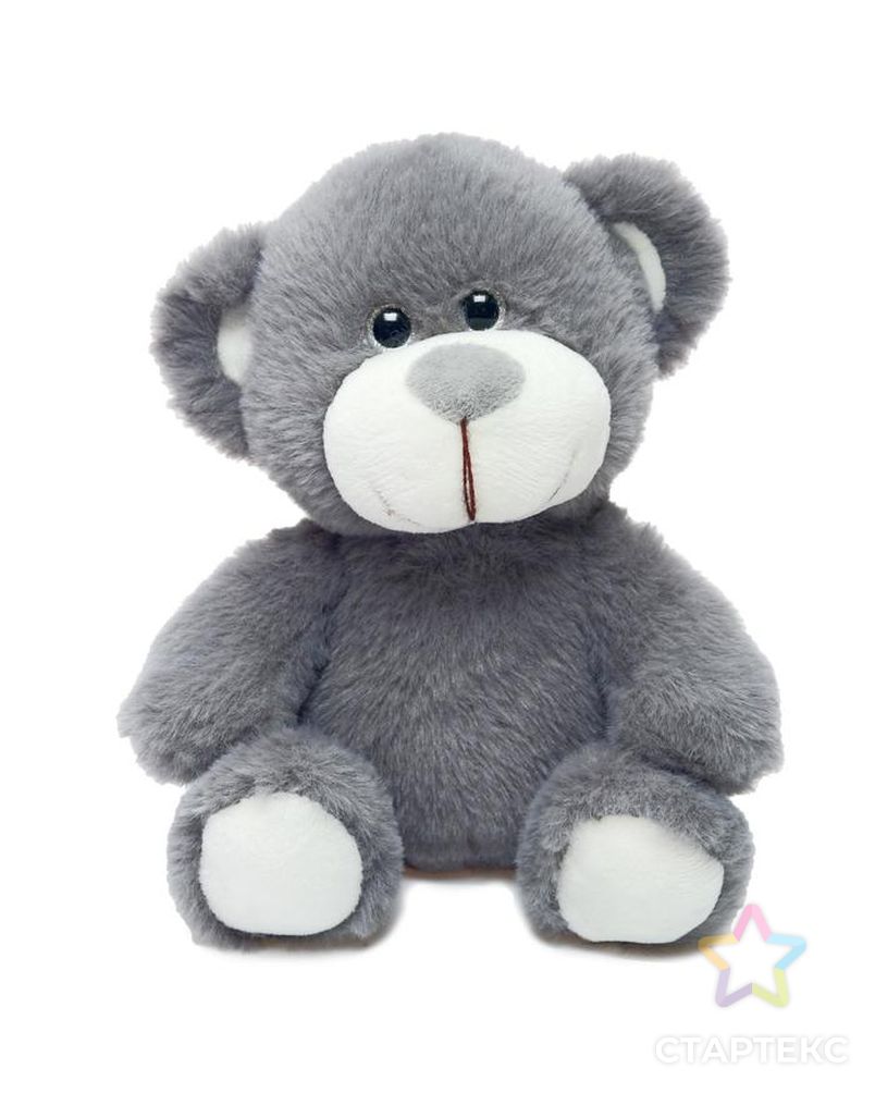 Мягкая игрушка "Медвеженок Сильвестр " цвет серый, 20 см,  0913920 арт. СМЛ-146203-1-СМЛ0006776300 1