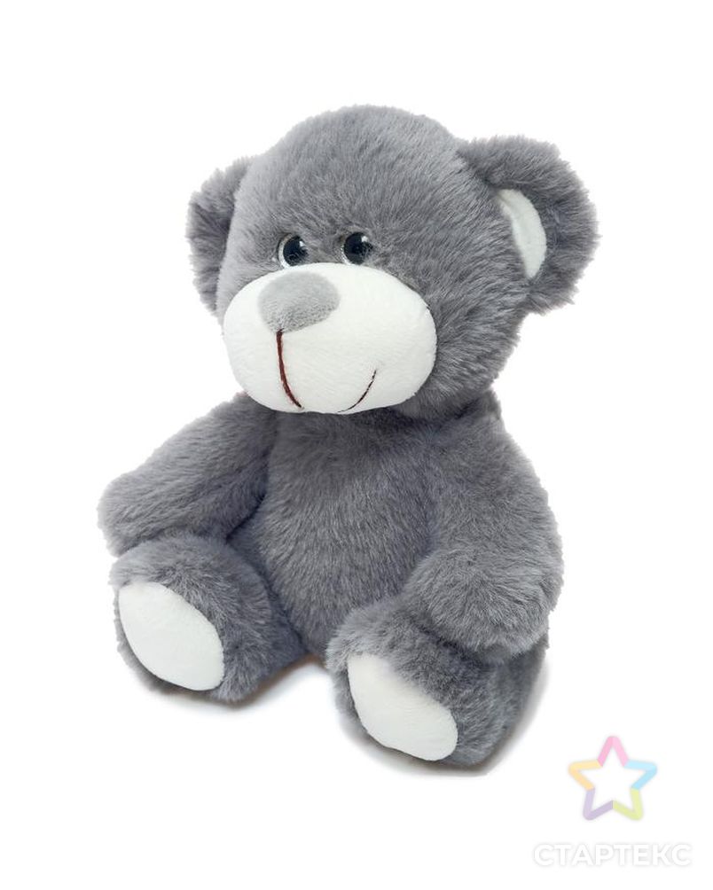 Мягкая игрушка "Медвеженок Сильвестр " цвет серый, 20 см,  0913920 арт. СМЛ-146203-1-СМЛ0006776300 2