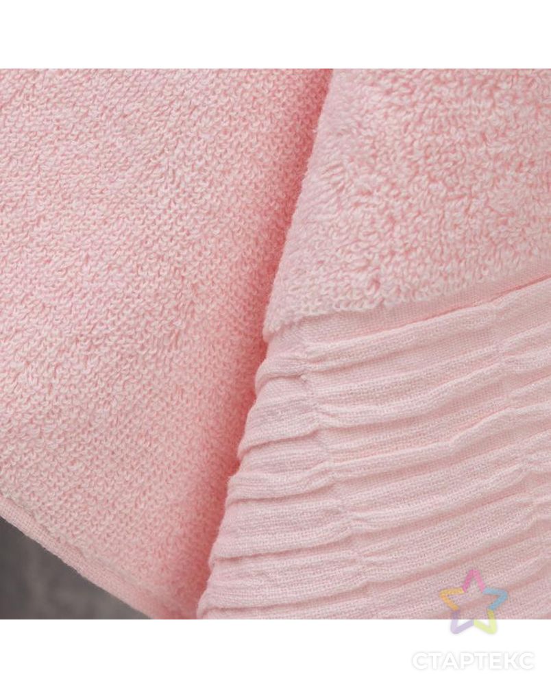Полотенце махровое Этель "Classic" цв.розовый, 35*75 см, 400 гр/м2, 100% хлопок арт. СМЛ-160438-1-СМЛ0006776550