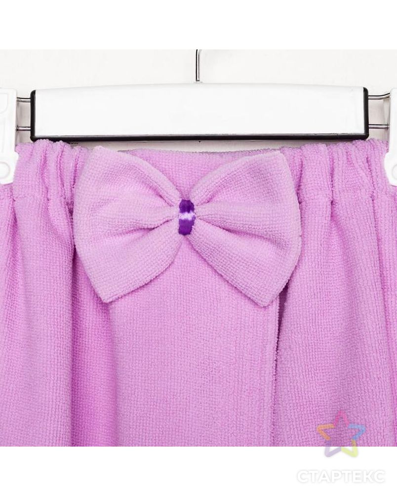Набор банный "Этель" полотенце-парео 180*20 см, цв.фиолетовый, мочалка арт. СМЛ-160835-1-СМЛ0006779881 7
