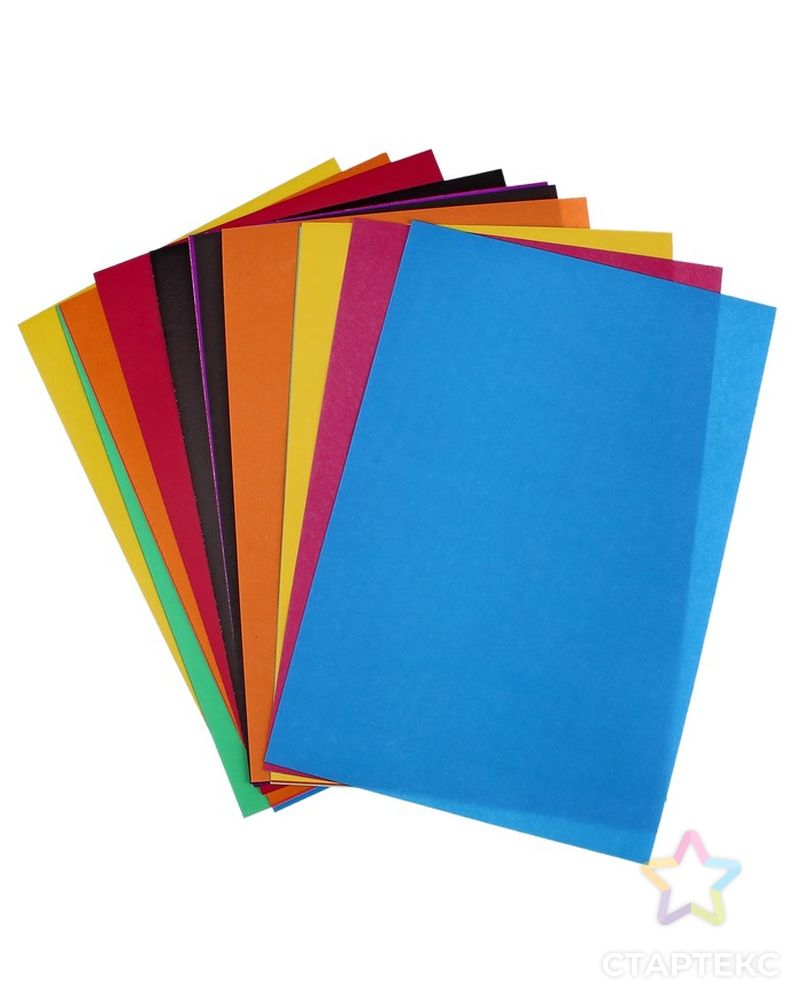 Набор для детского творчества А4, 8 листов картон цветной + 8 листов бумага цветная односторонняя, «Мультики», МИКС арт. СМЛ-206284-1-СМЛ0000678760 2