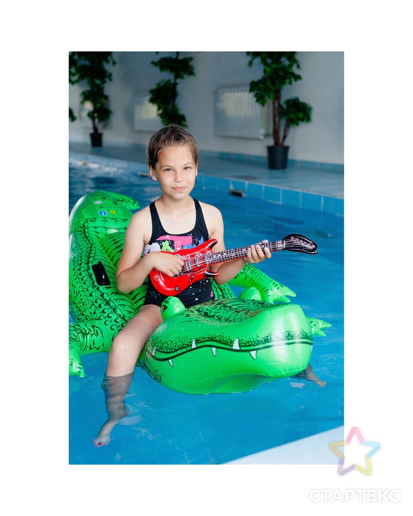 Игрушка надувная «Гитара», 50 см, цвета МИКС арт. СМЛ-95472-1-СМЛ0000679158 4
