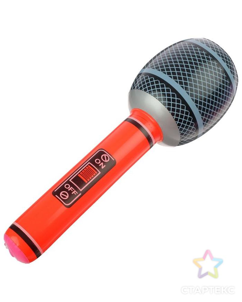 Игрушка надувная «Микрофон», 30 см, цвета МИКС арт. СМЛ-95487-1-СМЛ0000679515 1