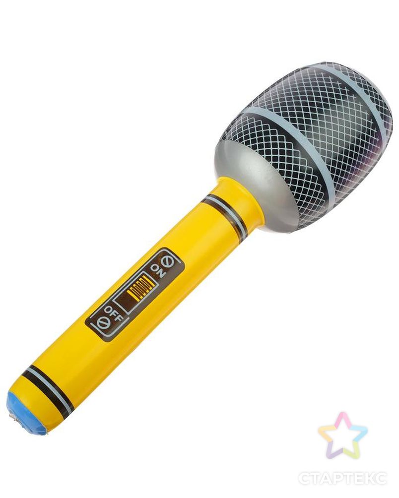 Игрушка надувная «Микрофон», 30 см, цвета МИКС арт. СМЛ-95487-1-СМЛ0000679515 6