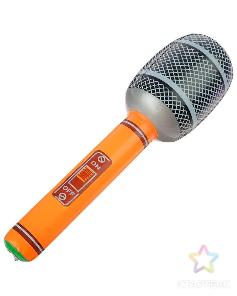 Игрушка надувная «Микрофон», 30 см, цвета МИКС арт. СМЛ-95487-1-СМЛ0000679515 7