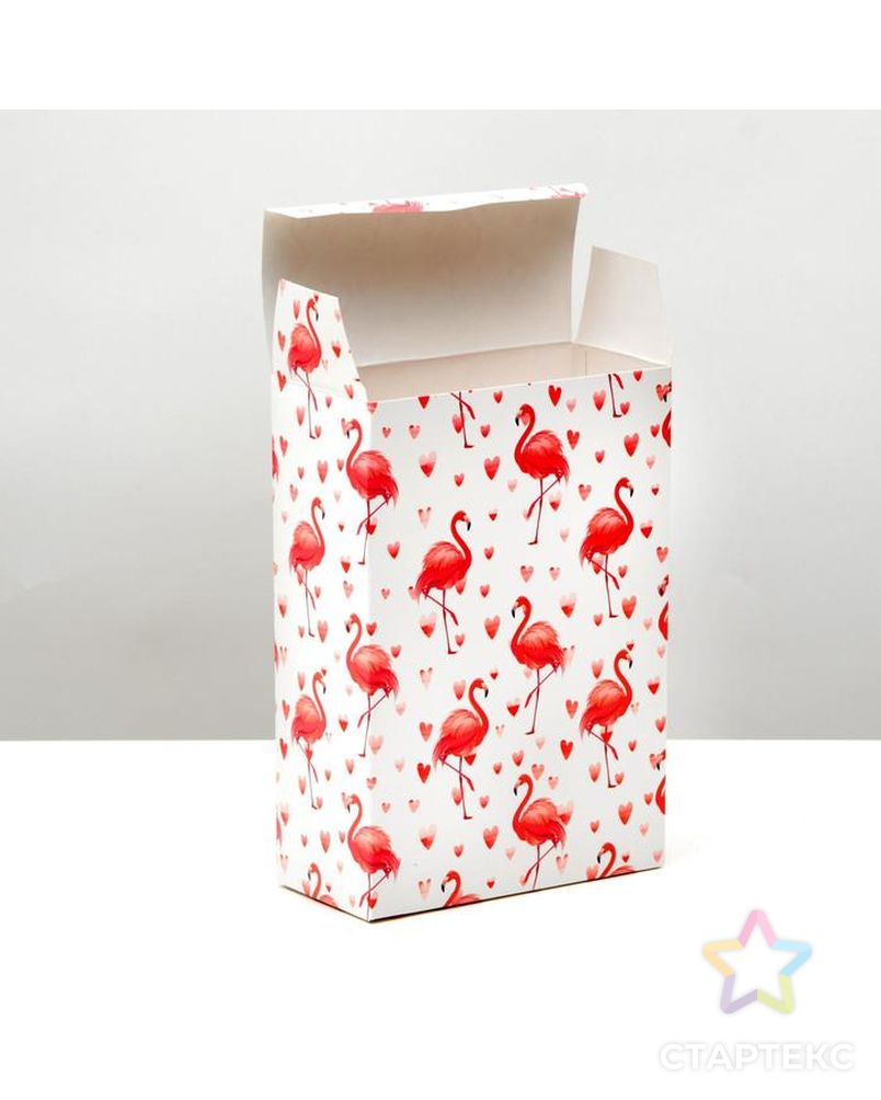 Коробка складная «Фламинго», 16 × 23 × 7,5 см арт. СМЛ-150878-1-СМЛ0006830798 2
