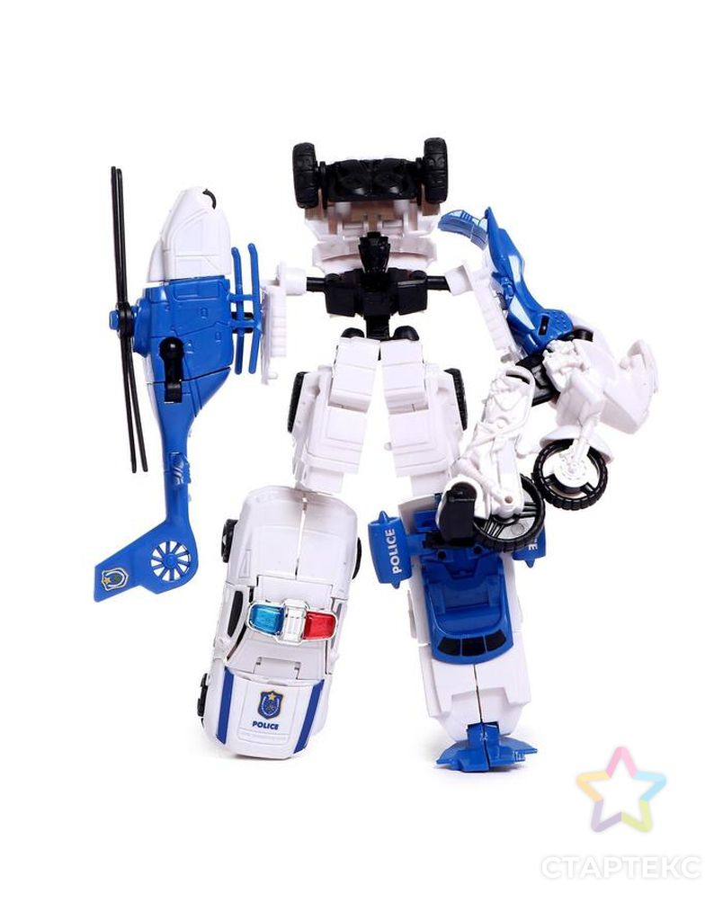 Набор роботов «Полицейский отряд», 5 трансформеров, собираются в 1 робота арт. СМЛ-183137-1-СМЛ0006831457 3