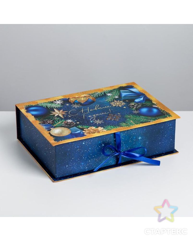 Коробка‒книга «Новогодние игрушки», 27 х 19,5 х 8 см арт. СМЛ-160842-1-СМЛ0006840581 2