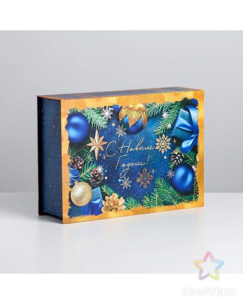 Коробка‒книга «Новогодние игрушки», 27 х 19,5 х 8 см арт. СМЛ-160842-1-СМЛ0006840581 4