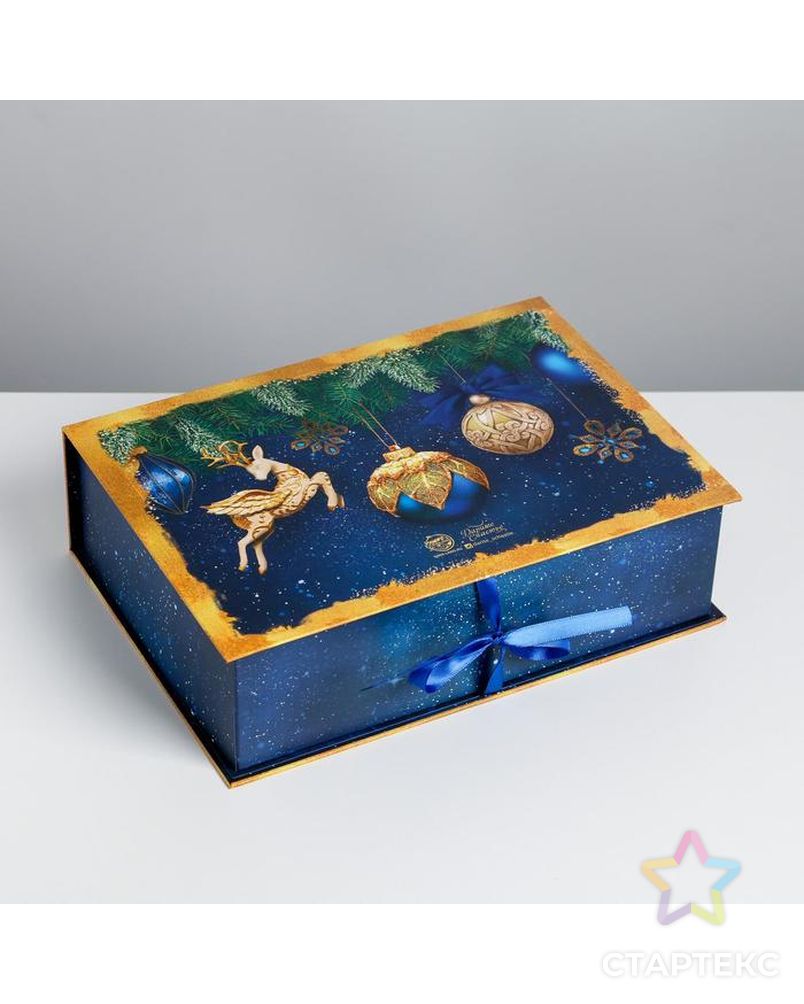Коробка‒книга «Новогодние игрушки», 27 х 19,5 х 8 см арт. СМЛ-160842-1-СМЛ0006840581 5