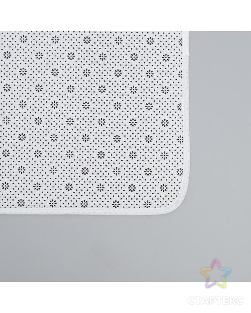 Набор ковриков для ванны и туалета Доляна «Геометрия цветов», 2 шт: 50×80, 40×50 см арт. СМЛ-159712-1-СМЛ0006847534
