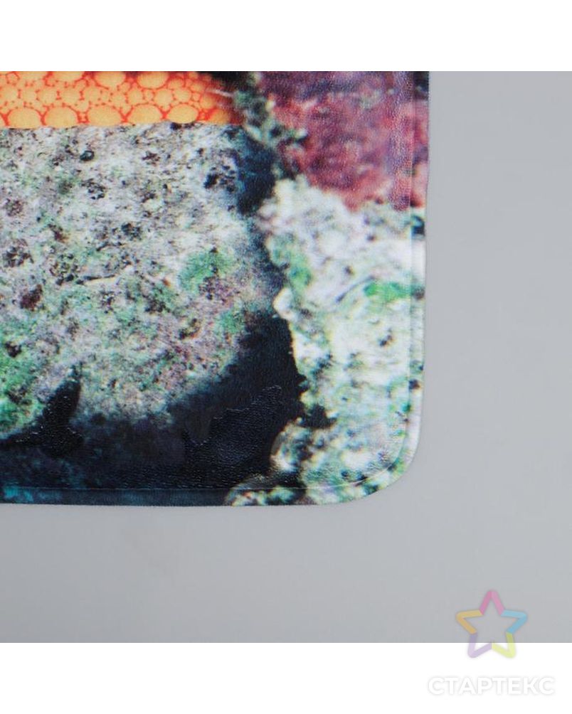 Набор ковриков для ванны и туалета Доляна «Морская звезда», 2 шт: 50×80, 40×50 см арт. СМЛ-159730-1-СМЛ0006847552 3