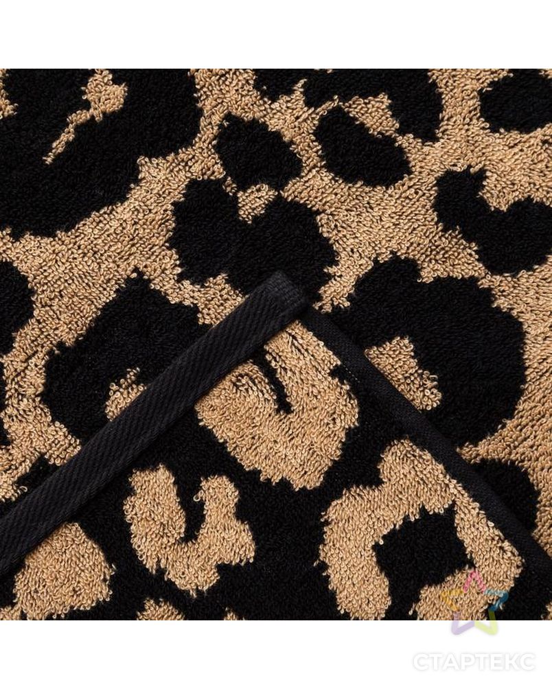 Полотенце махровое Этель «Леопард» 70х130 см, 420 гр/м2, 100% хлопок арт. СМЛ-156260-1-СМЛ0006851374 4