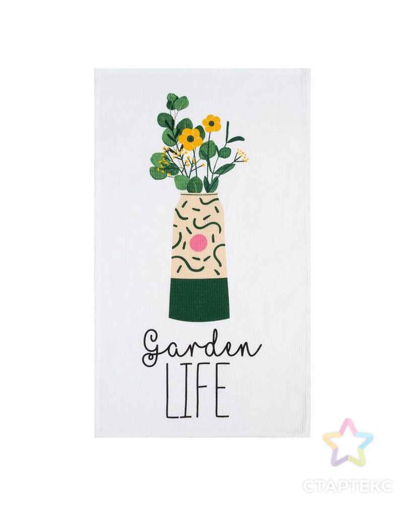 Набор кухонных полотенец Доляна Garden life 35х60см-7шт, 100% хл арт. СМЛ-159671-1-СМЛ0006853366 4