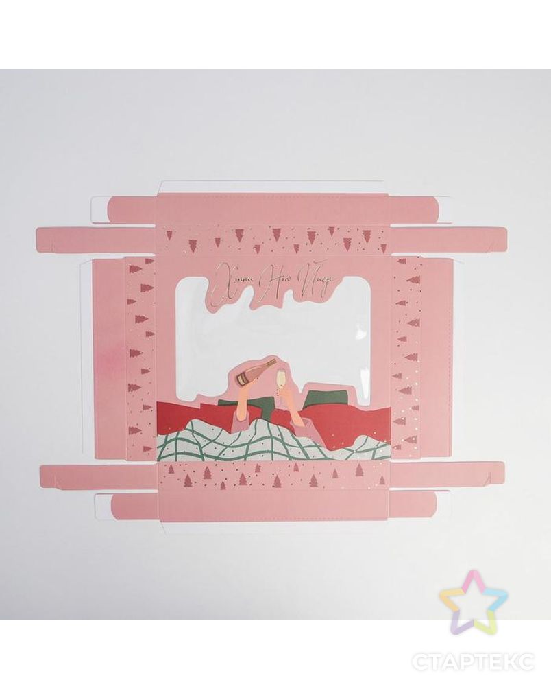 Коробка подарочная Pink mood, 23.5 × 20.5 × 5.5 см арт. СМЛ-163985-1-СМЛ0006881886 6