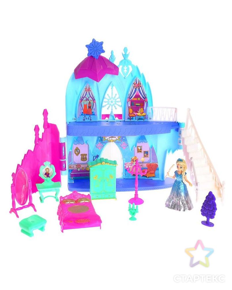 Замок для кукол "Принцессы" свет, звук, с принцессой и аксессуарами арт. СМЛ-164838-1-СМЛ0006886233 2