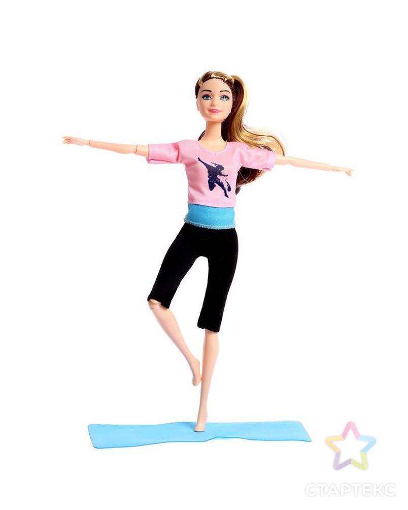 Кукла модель шарнирная "Синтия на йоге" с аксессуарами, МИКС арт. СМЛ-183967-1-СМЛ0006887640 4