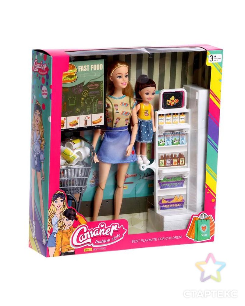 Кукла модель шарнирная "Джессика в супермаркете" с малышом и аксессуарами МИКС арт. СМЛ-183984-1-СМЛ0006887659 5