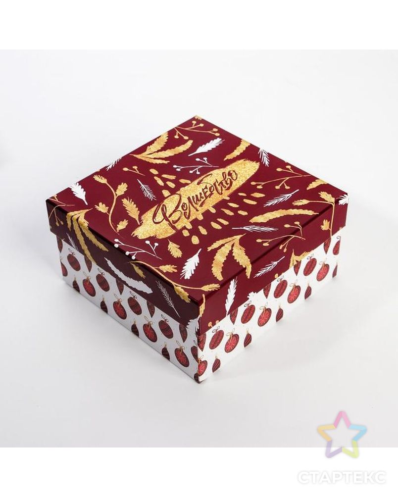 Набор подарочных коробок 5 в 1 «Новый год», 14 × 14 × 8 - 22 × 22 × 12 см арт. СМЛ-163119-1-СМЛ0006892234 8