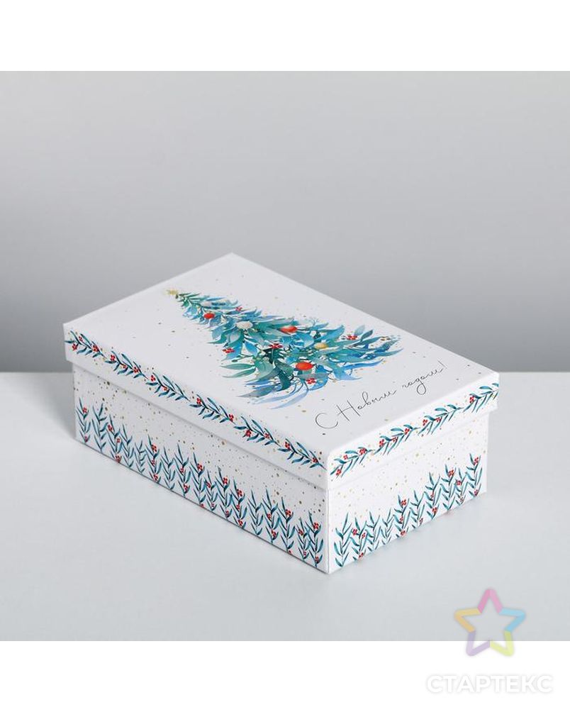 Набор подарочных коробок 10 в 1 «Счастливого Нового года», 12 × 7 × 4 - 32.5 × 20 × 12.5 см арт. СМЛ-163126-1-СМЛ0006895029 8
